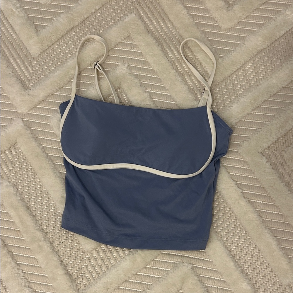 Gilly Hicks Navy Camisole with White Trim